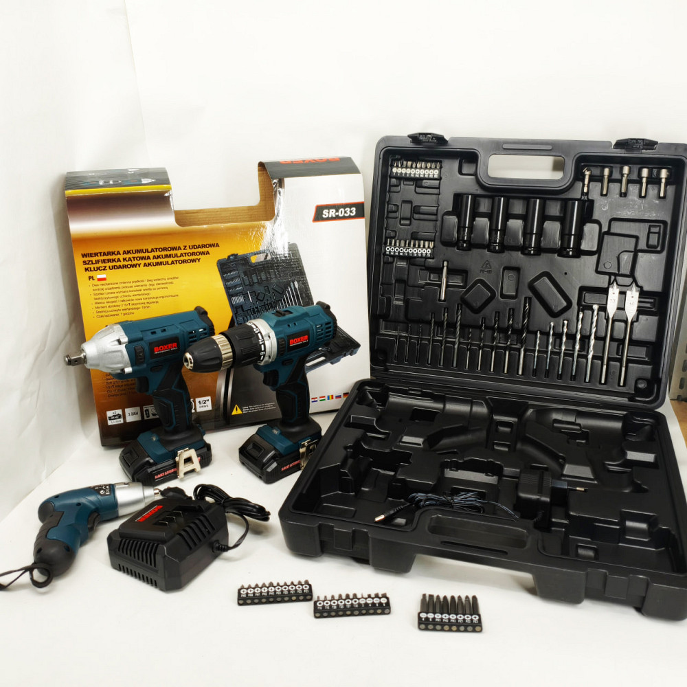 Набір акумуляторних інструментів 24 В Boxer SR-033 набір гайковерт шуруповерт викрутка TX-57 Львів - фото 3