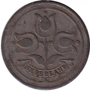 Монета 10 центів. 1941,42 рік, Нідерланди. Полтава - фото 1