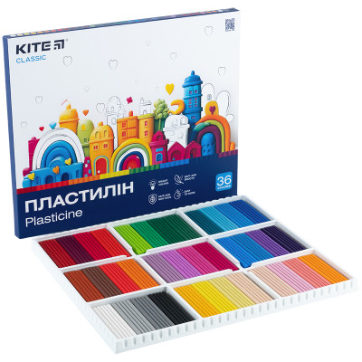 Пластилин Kite Classic 36 цветов, 720 г (K-078) Винница - изображение 5