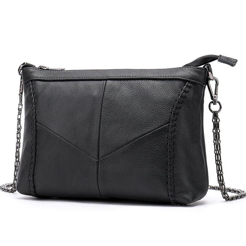 Сумка женская кожаная на одно отделение Vintage 20051 Черная Киев - изображение 5