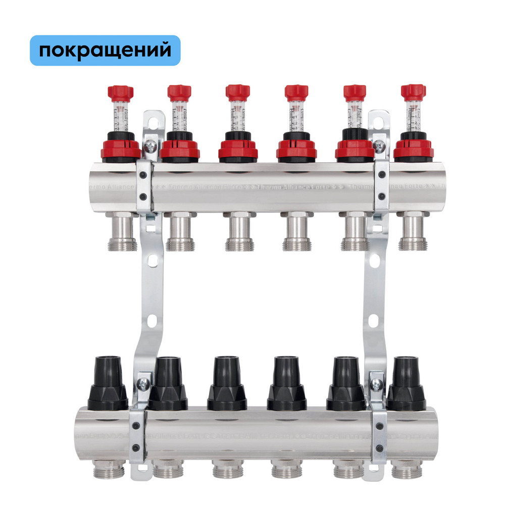 Колектор із витратами Thermo Alliance Forte 1" 6 виходів SF001W6 Київ - фото 1
