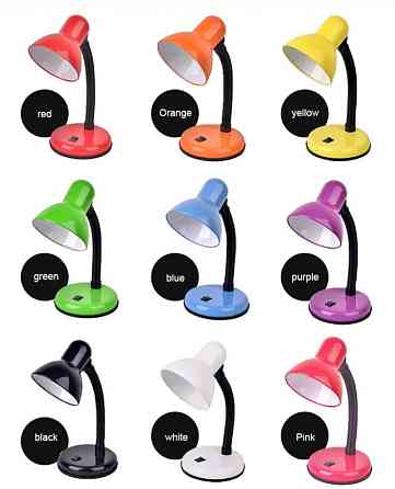 Настольная лампа китай E27 (в наличии разные цвета) от 220V Днепр
