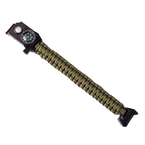 Браслет тактичний Besta NanoBand Profi 6 в 1 (компас, ліхтарик, кремінь, свисток, різак, ремінець) Вінниця - фото 19