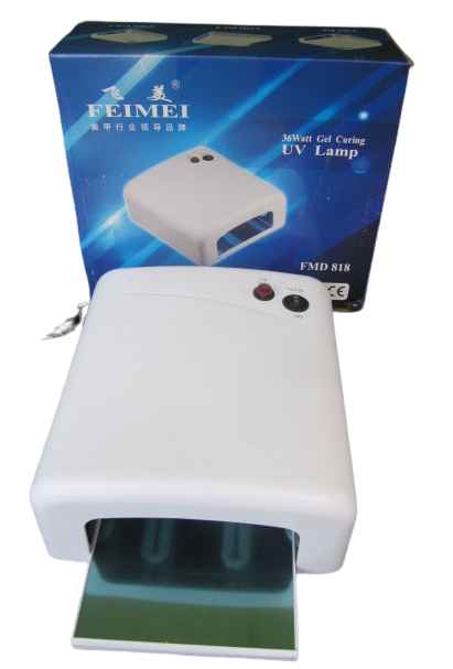 УФ лампа 36 ВТ для наращивания ногтей Simei-Femei c таймером внутри лист металла, проффессиональная Киев - изображение 2