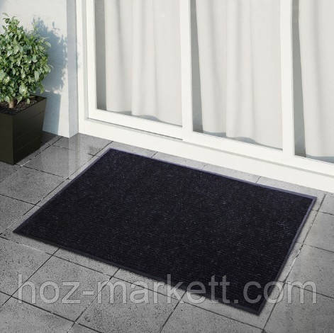 Коврик 80 х 120 см черный влаговпитывающий килим грязезащитный Харьков - изображение 1