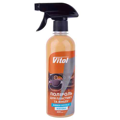 Полироль для пластика и винила Vitol матовая 400мл Amber Royale Львов
