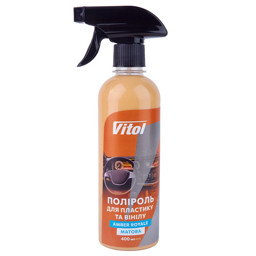 Полироль для пластика и винила Vitol матовая 400мл Amber Royale Львов - изображение 1