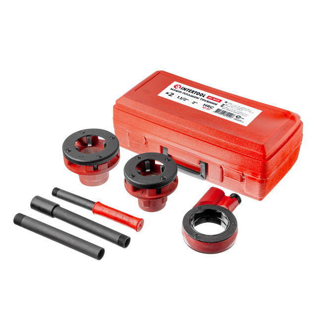 Набір плашок трубних 2шт для нарізки різьблення INTERTOOL SD-8002 Київ - фото 5