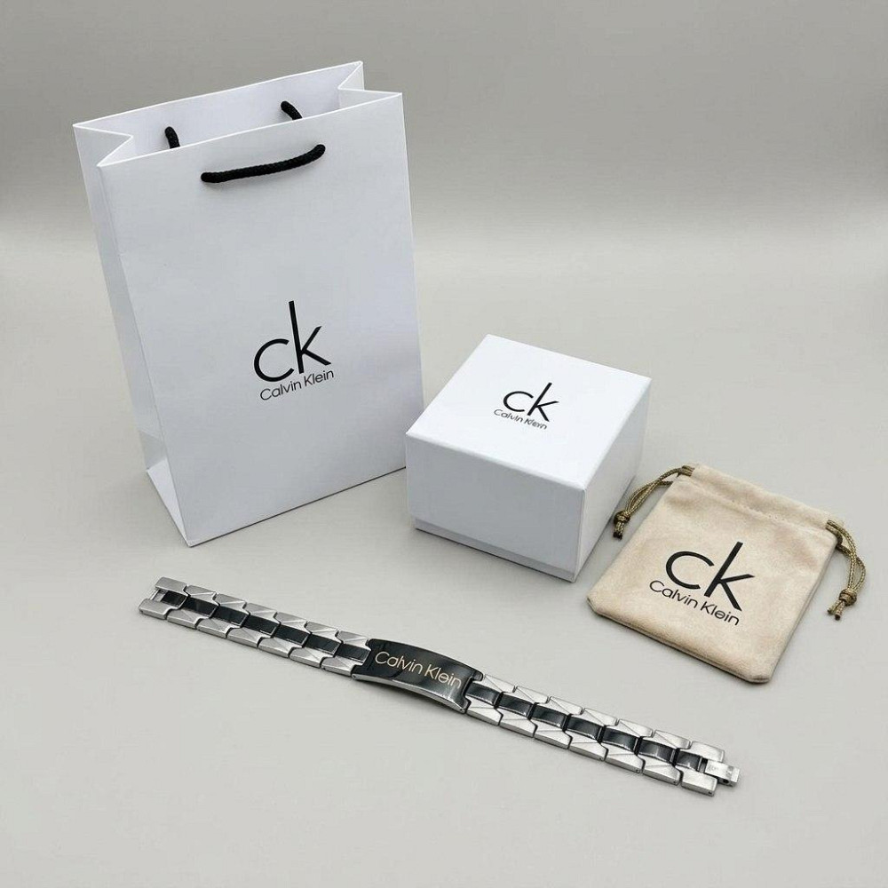 Мужской брендовый браслет Calvin Klein из нержавеющей стали (30112) Киев - изображение 8