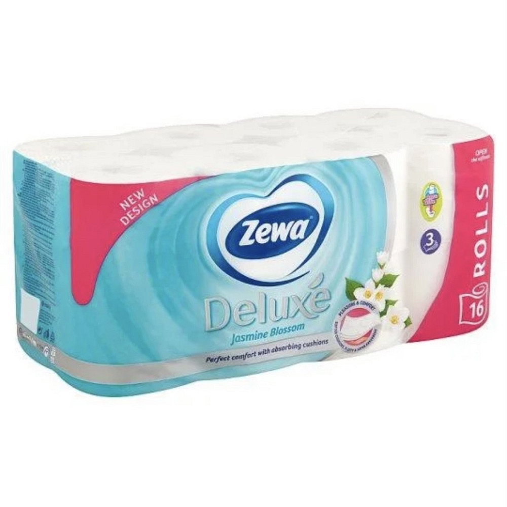 Туалетний папір Zewa Deluxe Jasmine Blossom тришаровий (квітка жасміну) 16 шт. Виноградів - фото 2