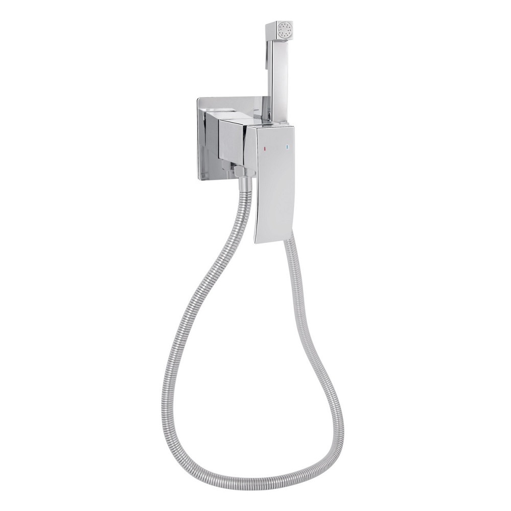 Набір для гігієнічного душу Qtap Swan Cascada прямокутний QTSWA262CRM45567 Chrome Київ - фото 12