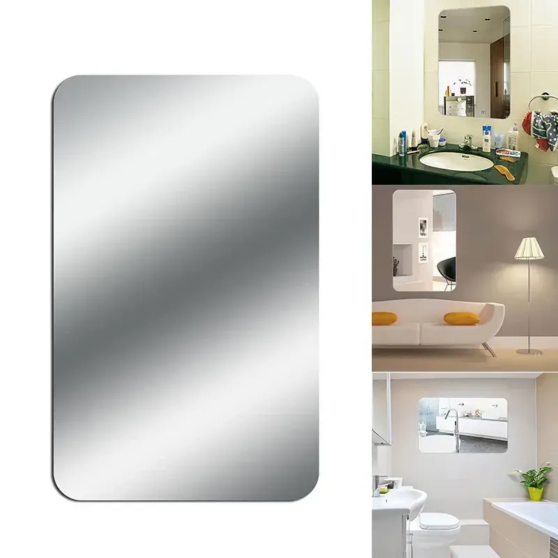 Акрилове дзеркало STICK MIRROR 30×30 см, самоклеюче, легке та удароміцне, для декору та інтер'єру стін Одеса - фото 2