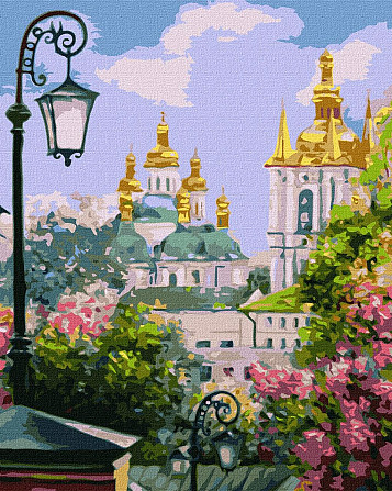 Набір для розпису по номерах. "Київ золотоверхий навесні" 40х50см, шт Київ - фото 1