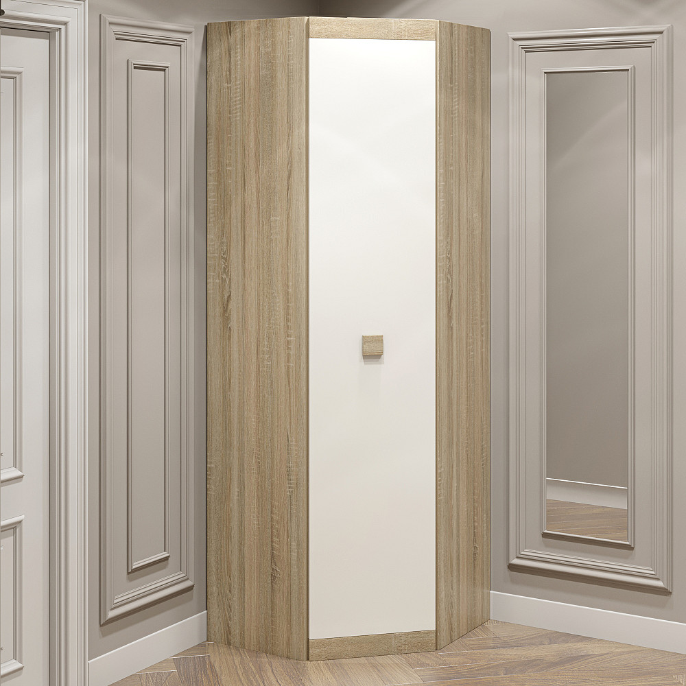 Шкаф угловой Эверест Соната-700 дуб сонома + белый (DTM-2314) Львов - изображение 3