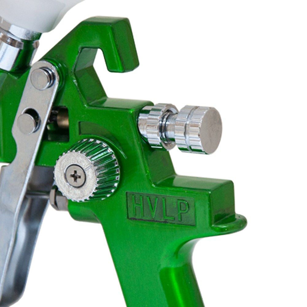 Sigma Краскораспылитель HVLP Ø1.4мм 140-280л/мин 3бар в/б 600мл (пласт) + редуктор зелёный SIGM Коломыя - изображение 7