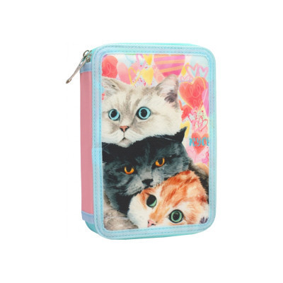 Пенал Cool For School 2 отделения с отворотами Голубой (CF87278) Винница - изображение 1