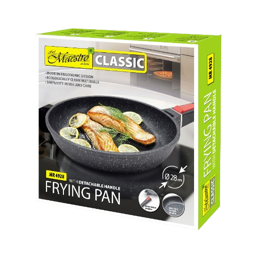Сковорідка d28см + знімна ручка MR-4928 Maestro Житомир - фото 5