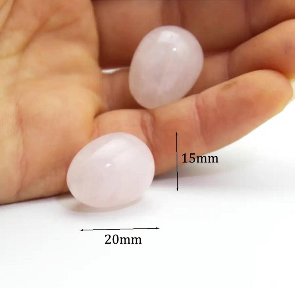 Сувенирное яйцо из натурального камня розового кварца размером 15*20 мм. Киев - изображение 1