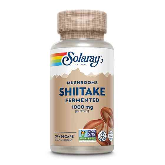 Ферментований гриб шиїтаке Solaray Fermented Shiitake Mushroom 1000mg 60 vcaps Київ