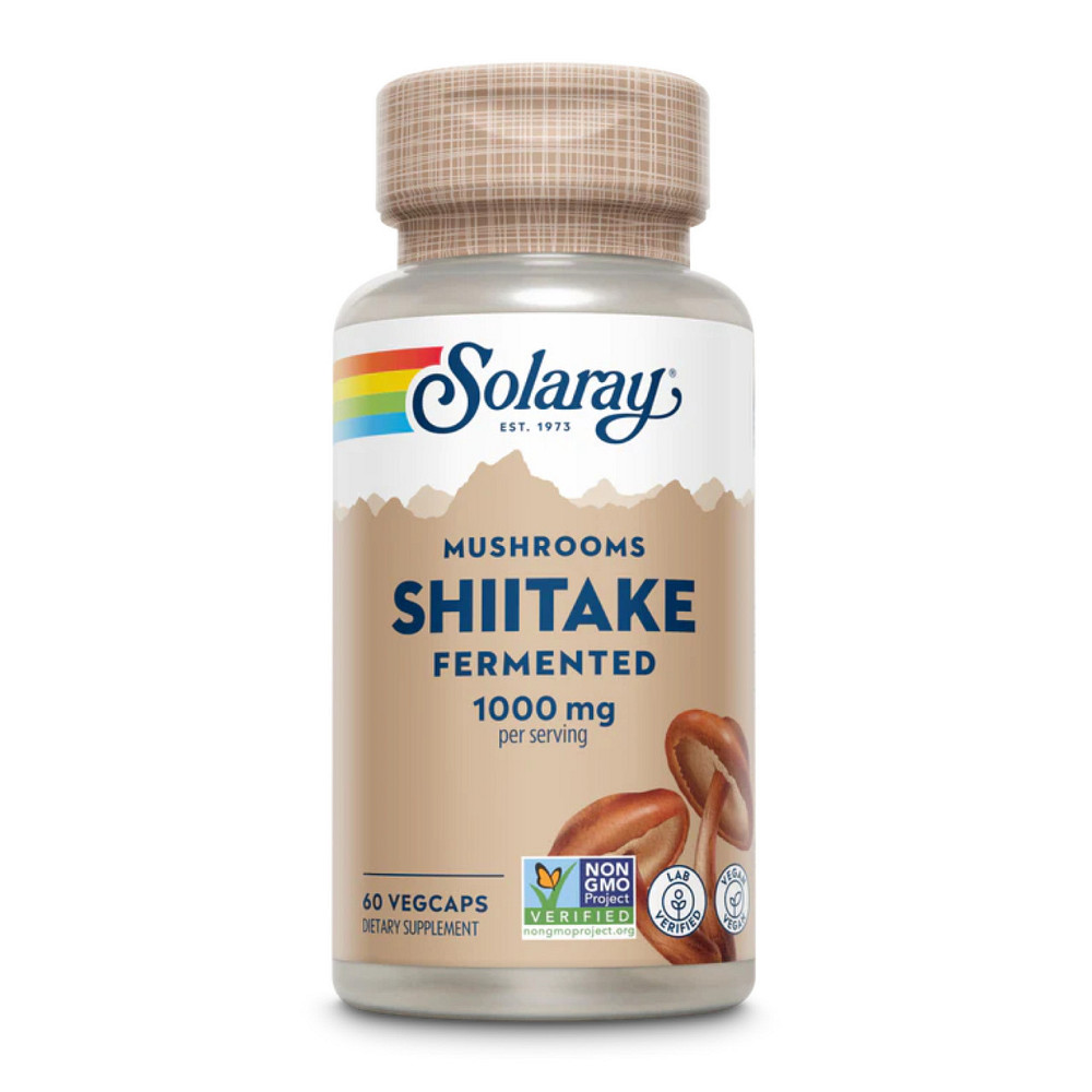 Ферментированный гриб шиитаке Solaray Fermented Shiitake Mushroom 1000mg 60 vcaps Киев - изображение 2