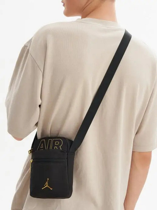 Сумка через плечо Jordan 18/12/3 черный/золото Запорожье - изображение 2