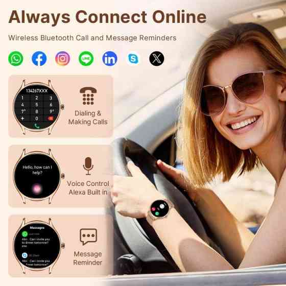 Женские умные наручные часы Smart Milano Gold Rubber 2 ремешка Киев