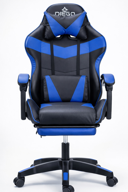 Крісло геймерське DIEGO Phantom RS Black-Blue Київ - фото 7