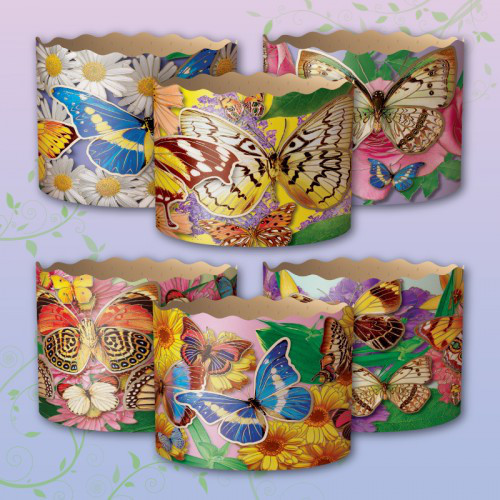 Форми для Пасок 300 гр d110 h85 Метелики 50 шт/пач. Харків - фото 3