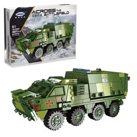 Конструктор дитячий.Військовий ігровий ігровий БТР "ЗСУ" на 483 деталі Кам'янець-Подільський