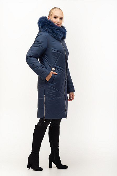 Комфортный модный пуховик с мехом. 46. 48р. Киев - изображение 3