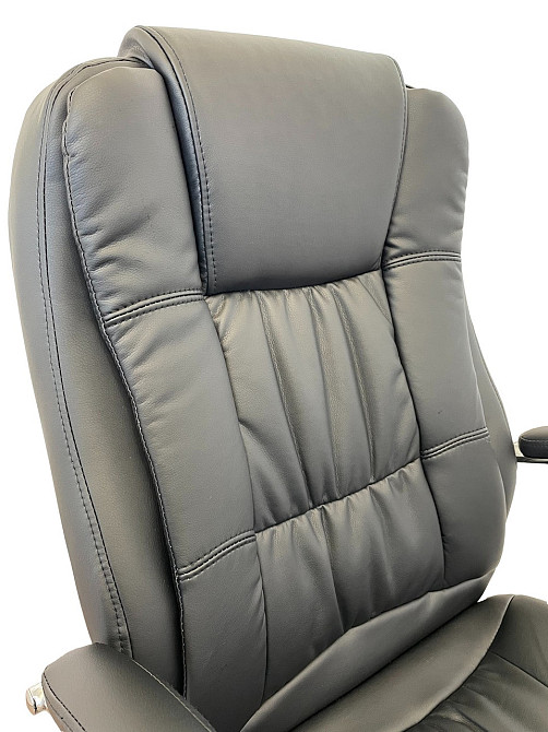 Офисное кресло руководителя Tehforward Kali Lux хром Anyfix Черный Киев - изображение 5