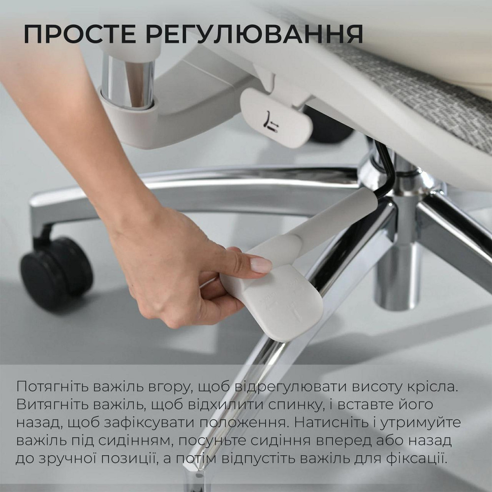 Крісло офісне Sihoo Doro S100 Mesh White (S100-M302) ( 24960 ) Харків - фото 19