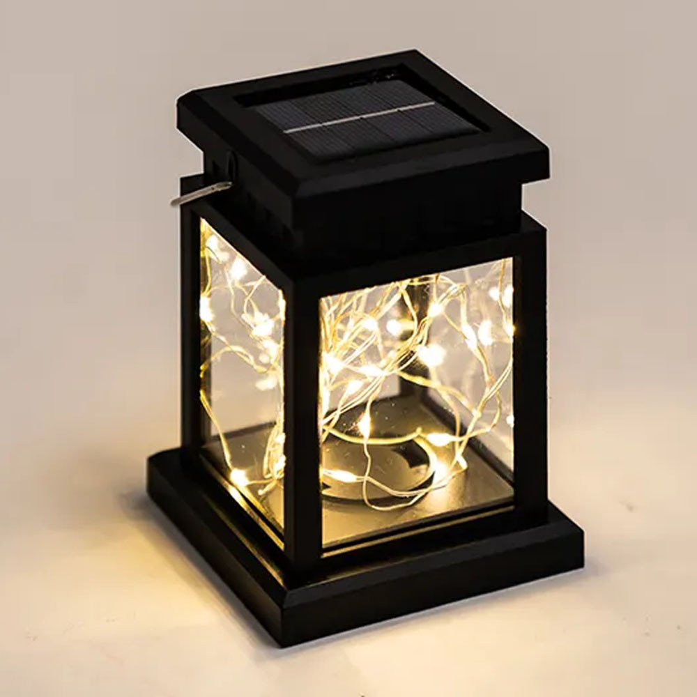 Вуличний світильник на сонячній батареї 12,5х9см, Теплий білий / Садовий ліхтар підвісний / Ліхтар для саду Київ - фото 9