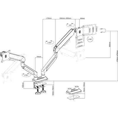 Кронштейн Anda Seat AD-W-A9-2S-BW Винница