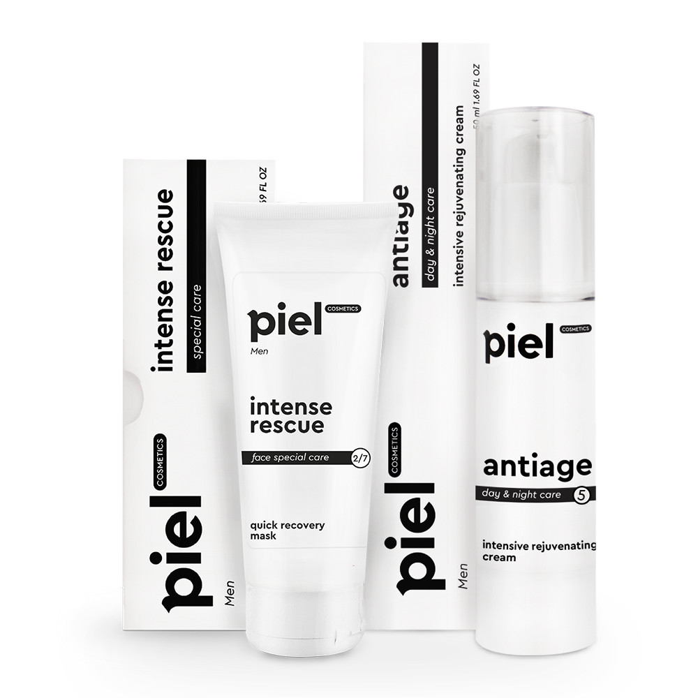 Антивіковий комплекс для чоловічої шкіри обличчя MEN Piel, 75мл+50мл Дніпро - фото 1