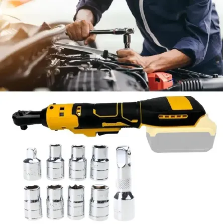 Угловой гайковерт, аккумуляторная трещотка АКБ 48V X-474 желтый Коломыя