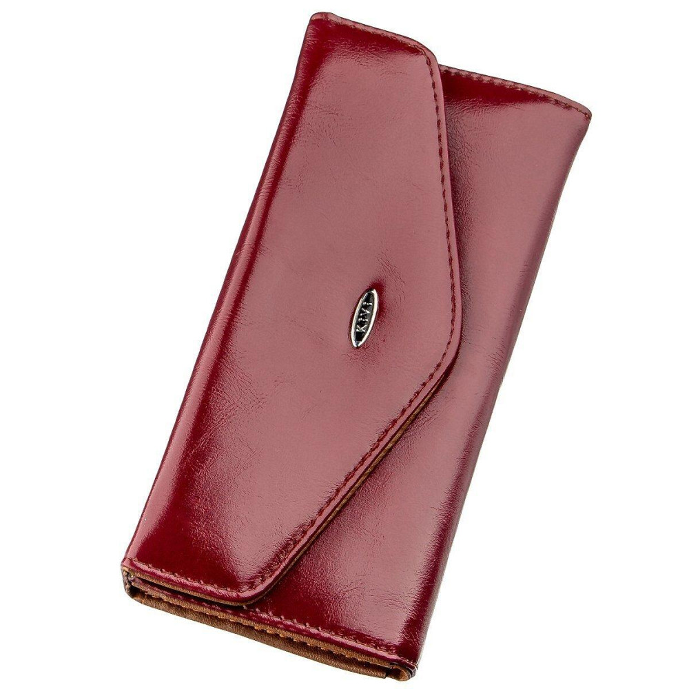 Кошелек женский из гладкой экокожи KIVI 19071 Малиновый Киев - изображение 1