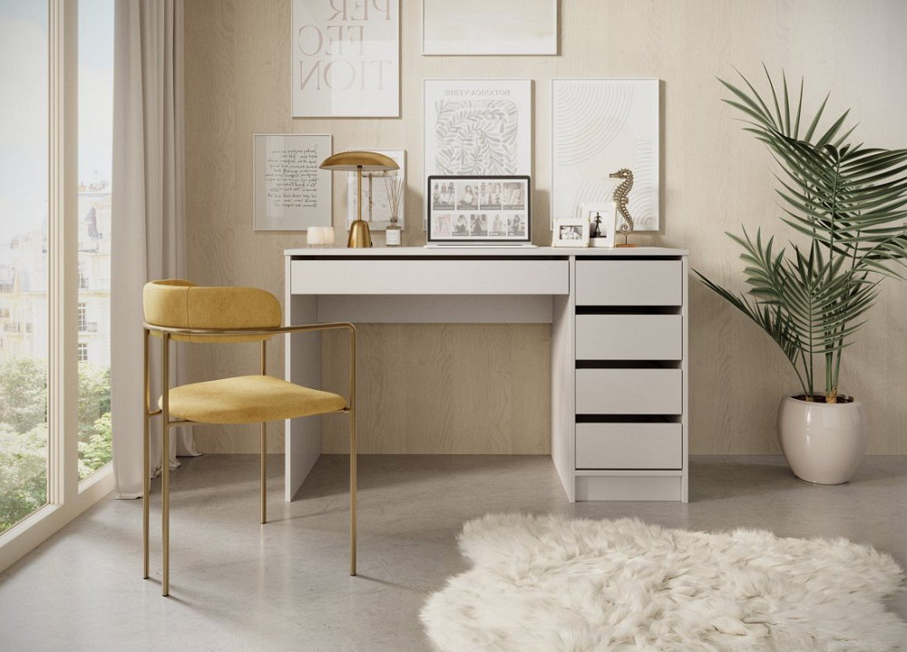 Стіл туалетний письмовий Perfect Home Ада / Ada 5S/120 з 5 шухлядами Кашемір (PFH-091309) Дніпро - фото 10