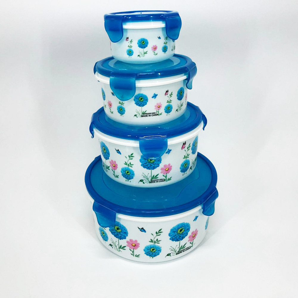 Набор пластиковых судков UNIQUE UN-1512. Цвет: голубой SK-32 Львов - изображение 1