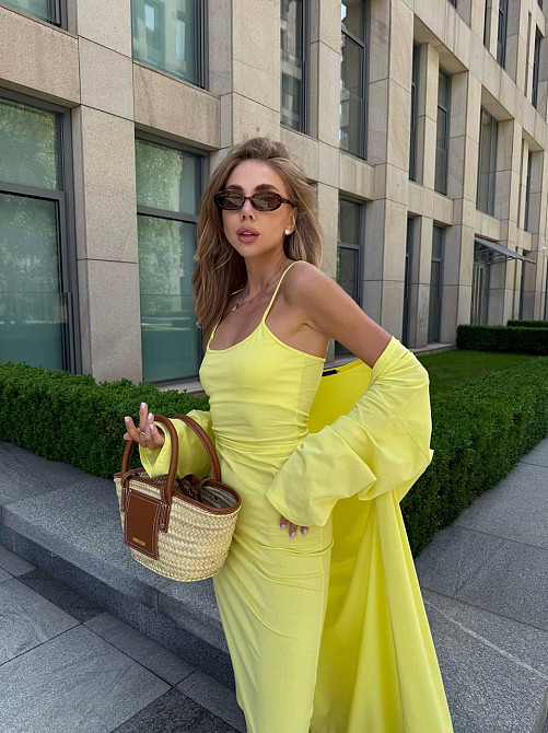 Женский комплект платье + кардиган Лимонный Харьков - изображение 4