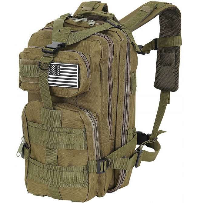 Тактический Рюкзак 26 литров многофункциональный 5 отделений Trizand (23243) Olive Нововолынск - изображение 2