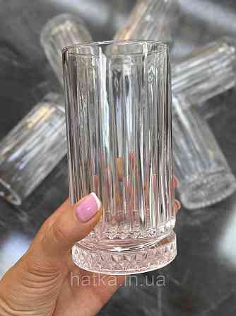 Набір склянок OLens "Спрейлайн" 460 мл 6 шт. високий прозорий для дому та ресторанів 102-693 Київ