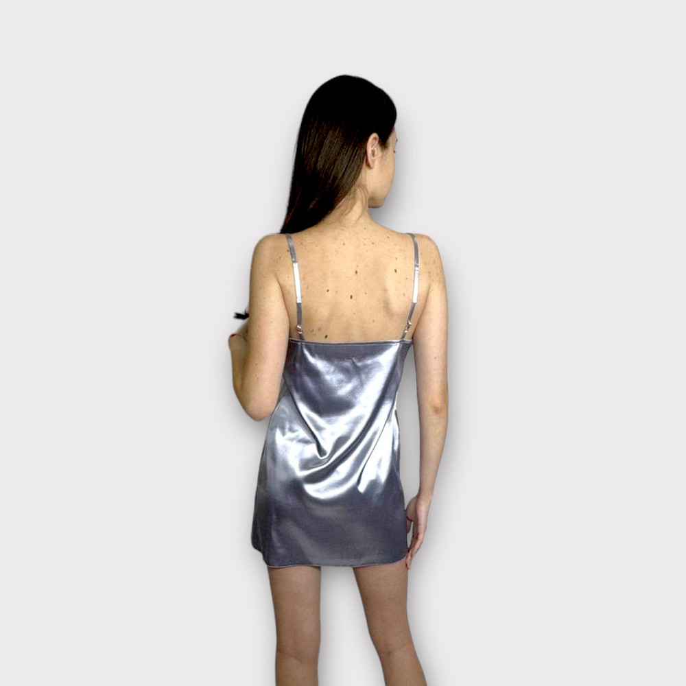 Комплект ночная рубашка с халатом Серый XS Харьков - изображение 5