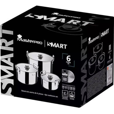 Набір посуду MasterPro Smart 3,14/6,5/11,6 л 6 предметів (BGMP-2145) Вінниця - фото 5