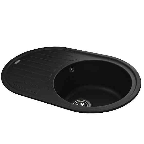 Гранітна мийка Globus Lux OHARA чорний 770х500мм-А0002 (000021080) Київ