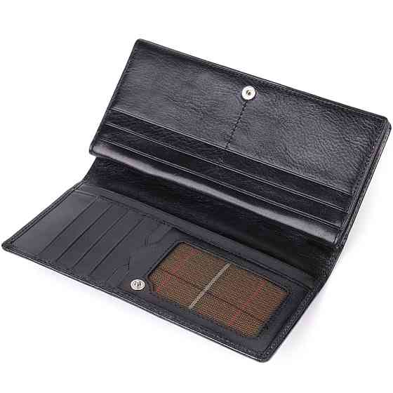 Красивый женский кошелек из глянцевой натуральной кожи Tony Perotti 20892_1 (1902 nero) Черный Киев