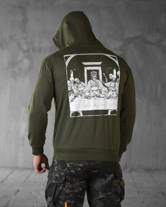 Худи maklin   олива череп   НП4892 Одесса - изображение 1