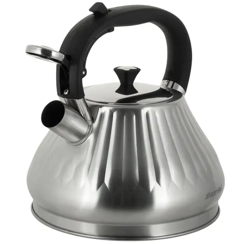 Чайник 3л нержавіюча сталь зі свистком з ручкою "soft-touch" 859 KAMILLE Житомир