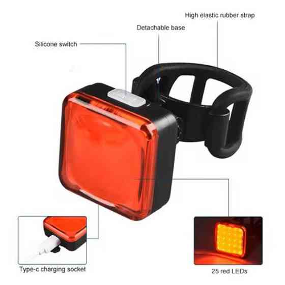 Стоп-сигнал на задню раму велосипеда, Мигалка велосипедна, Ліхтар задній вело, Світловідбивач на вело ZY-93 Івано-Франківськ