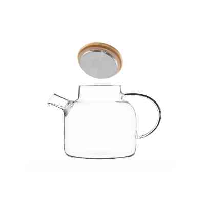 Заварник Ardesto Gemini боросилікатне скло бамбук прозорий 1200мл (AR3012GBM) Винница